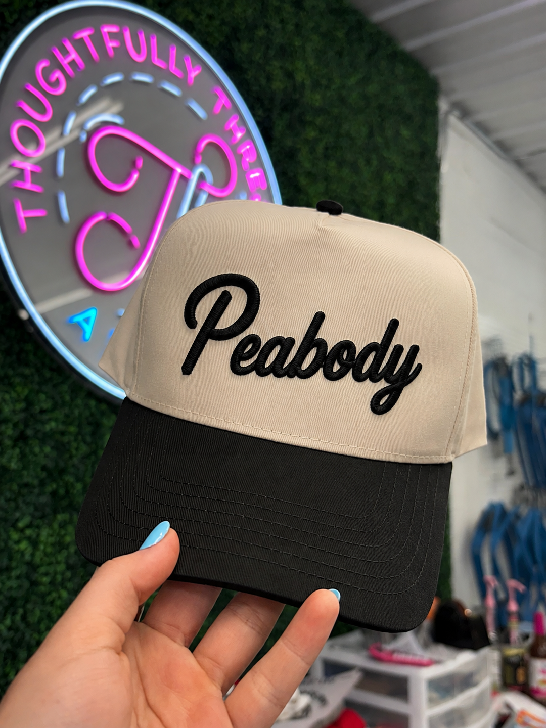 Peabody Script 3D Puff Hat