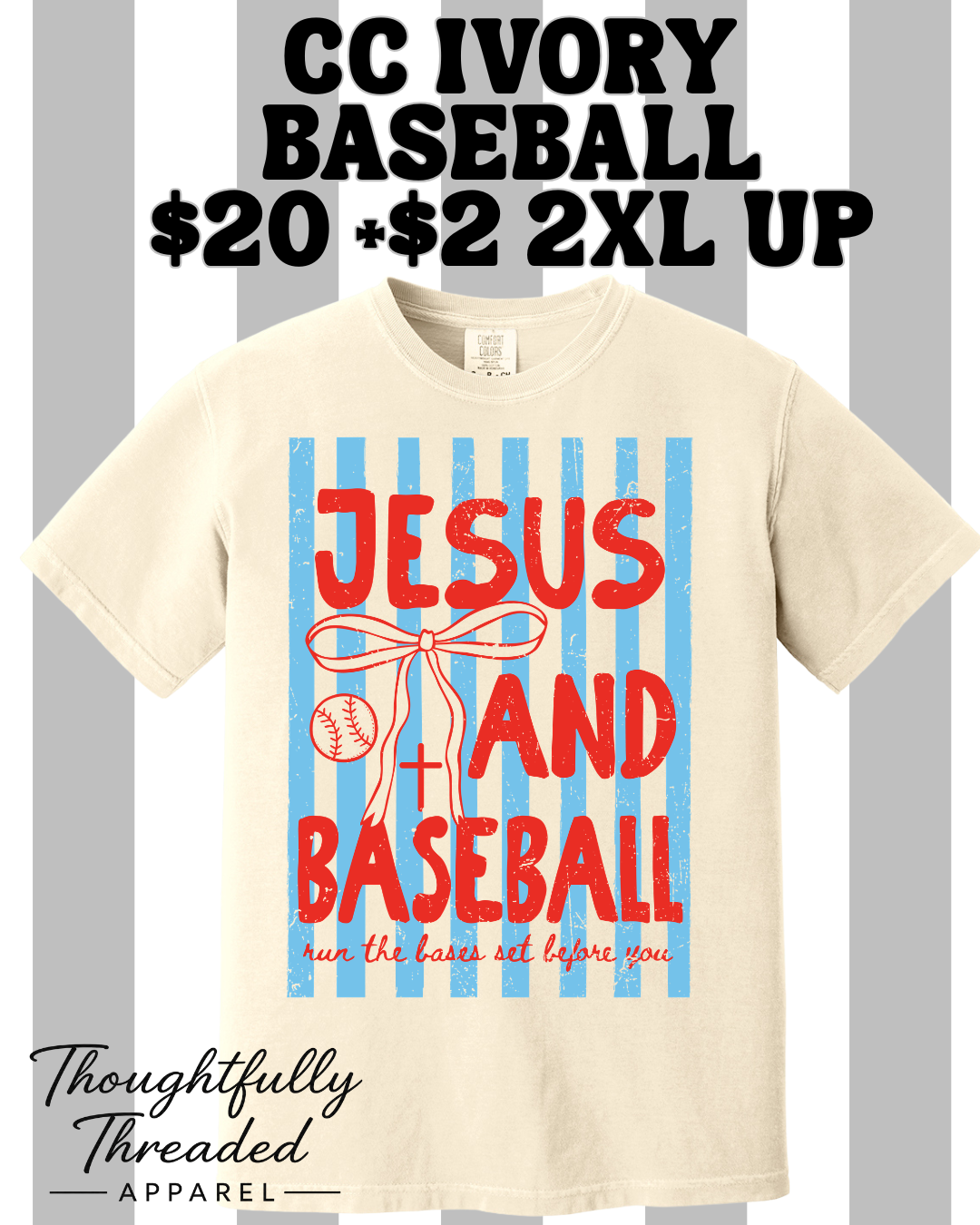 Jesus and Baseball CC- IVORY