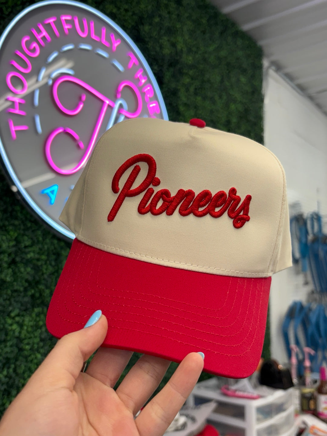 Pioneers Script 3D Puff Hat