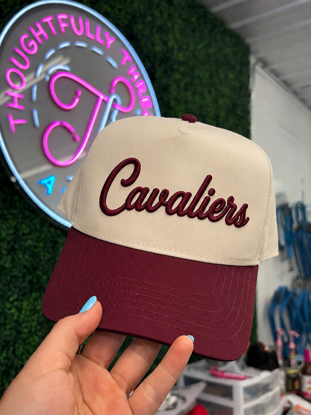 Cavaliers Script 3D Puff Hat